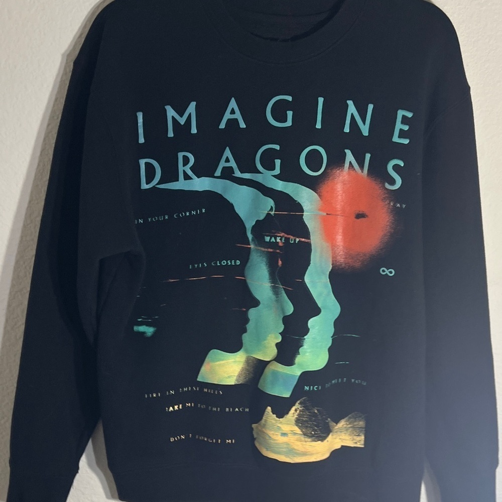 Imagine Dragons Official Merch Loom World Tour 2024 crewneck sweatshirt sz M